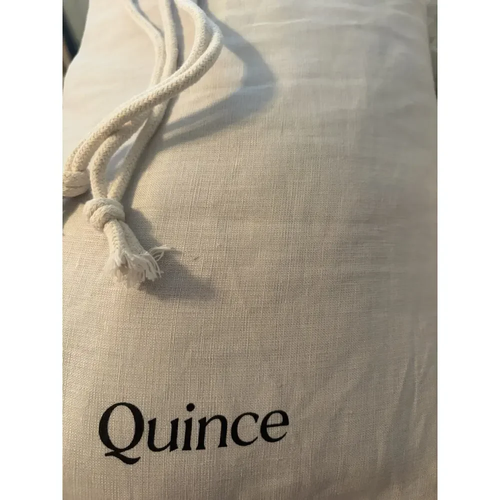 NEW Quince European 100% Linen Duvet Cover KING/ CAL KING Light Grey $184